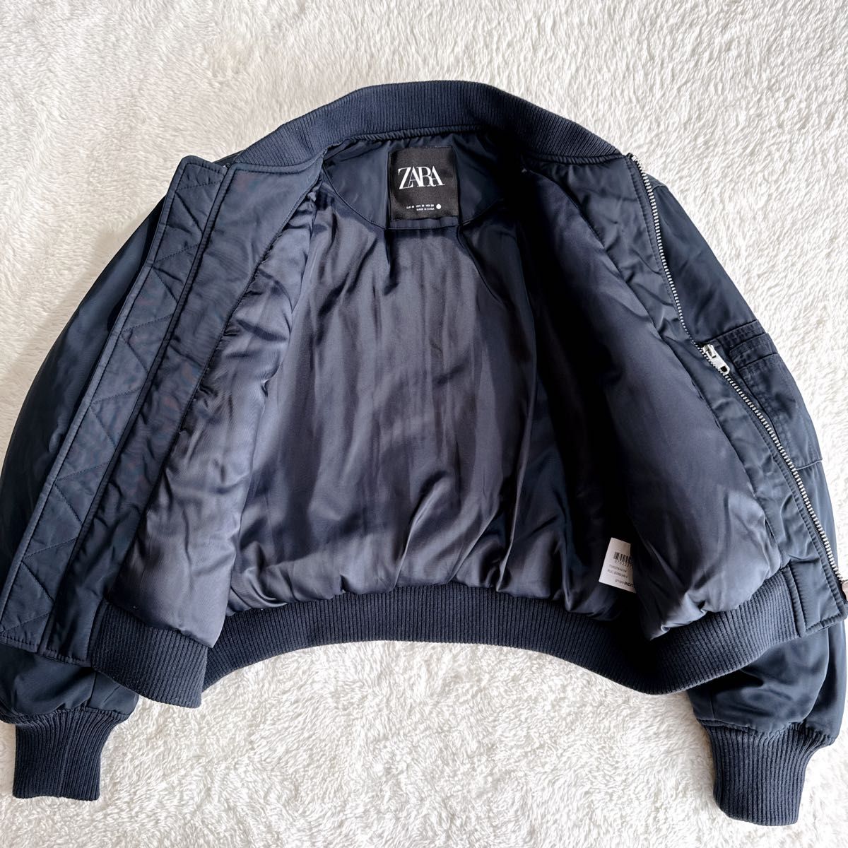 美品 ZARA ZW COLLECTION ショート ボンバージャケット 送料無料 美品 ZARA ZW COLLECTION ショート ボンバージャケット 送料無料