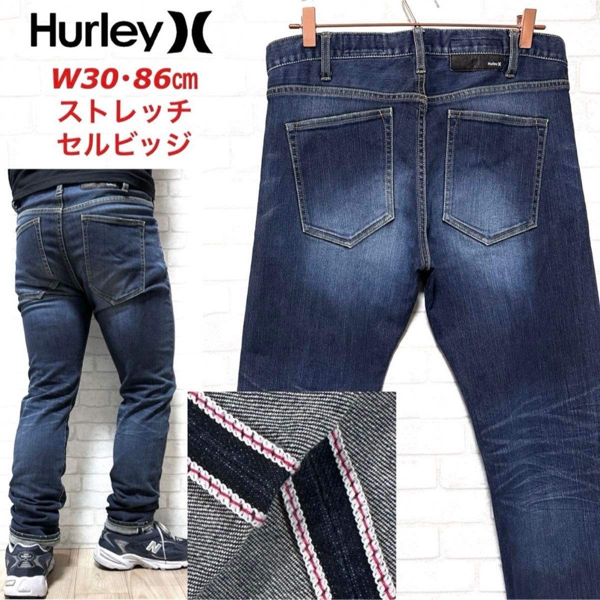 Hurley ハーレー 赤耳 セルビッジ ストレッチデニムパンツ Hurley ハーレー 赤耳 セルビッジ ストレッチデニムパンツ
