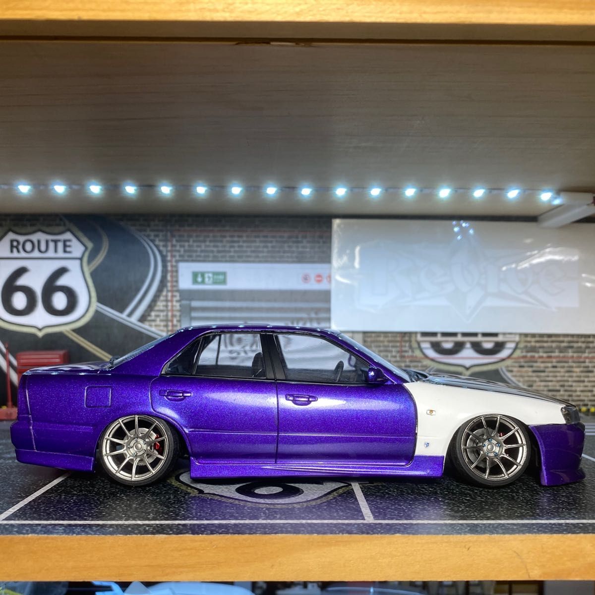 プラモデル完成品 アオシマ 1/24 ER34 スカイライン25GT-X プラモデル完成品 アオシマ 1/24 ER34 スカイライン25GT-X