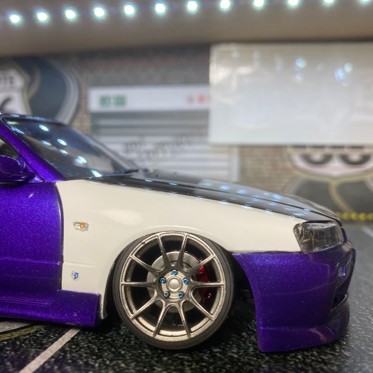 プラモデル完成品 アオシマ 1/24 ER34 スカイライン25GT-X プラモデル完成品 アオシマ 1/24 ER34 スカイライン25GT-X
