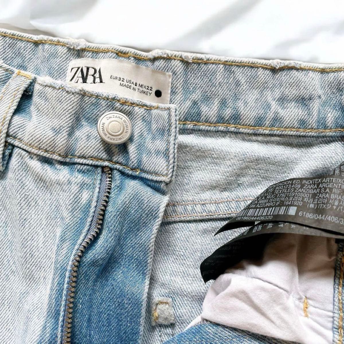 ZARA ザラ バルーンデニム 今っぽ 美シルエット ライトブルー ZARA ザラ バルーンデニム 今っぽ 美シルエット ライトブルー