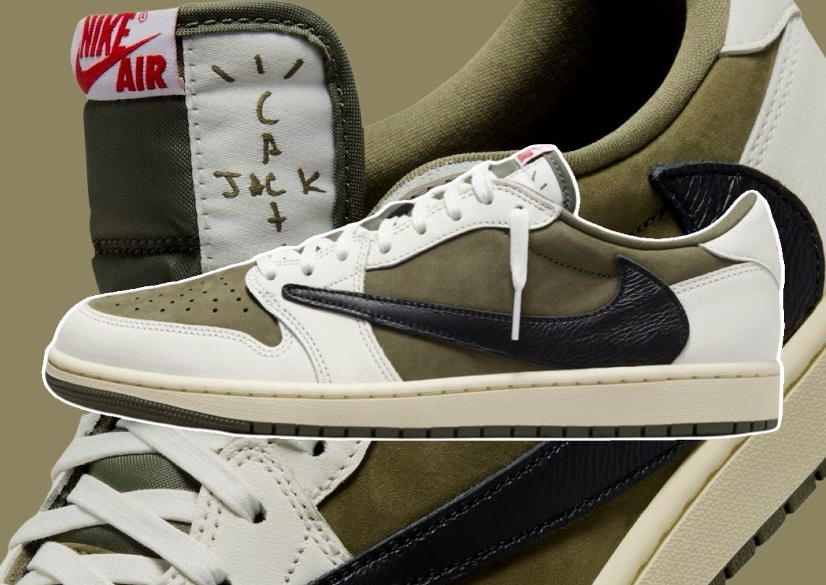 Travis Scott Nike Air Jordan 1 Low OG SP Reverse Olive 28cm Travis Scott Nike Air Jordan 1 Low OG SP Reverse Olive 28cm
