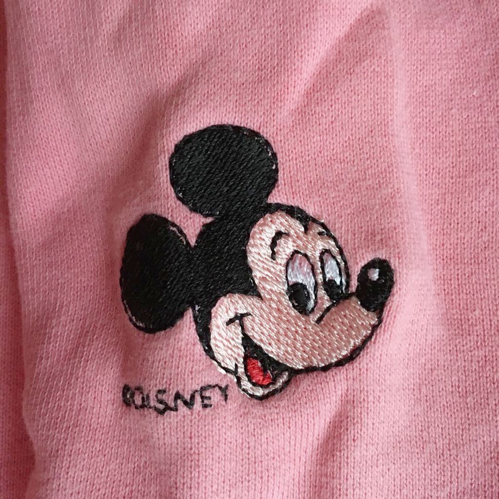 ヤフオク 大きい トレーナー ピンク ミッキーマウス 刺繍