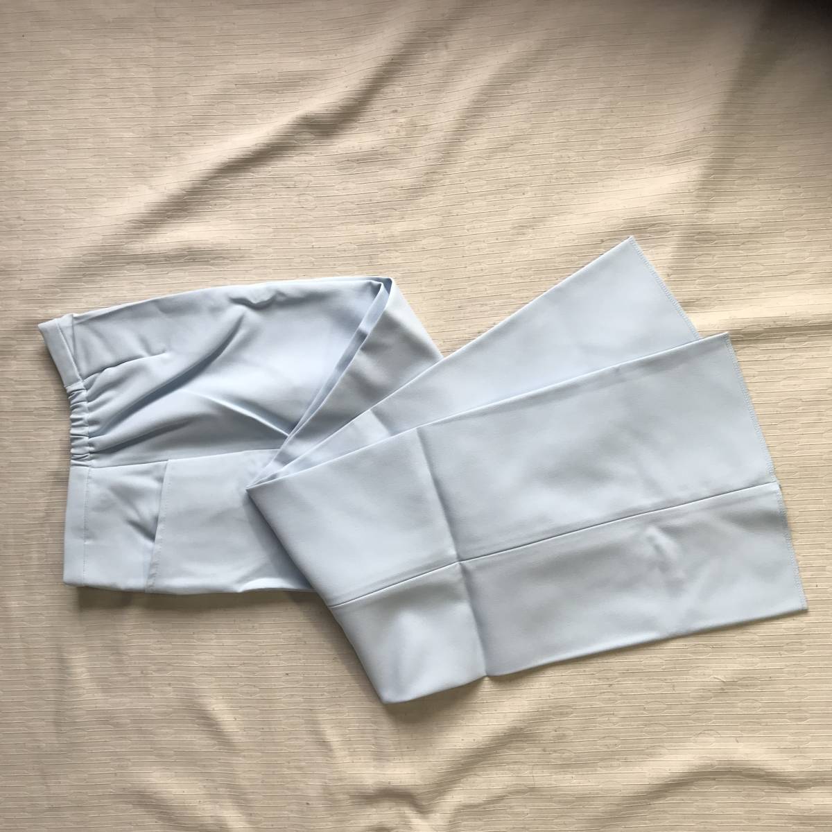  уход . белый халат брюки слаксы M W68~72cm бледно-голубой серия женский Lemoir* не использовался 