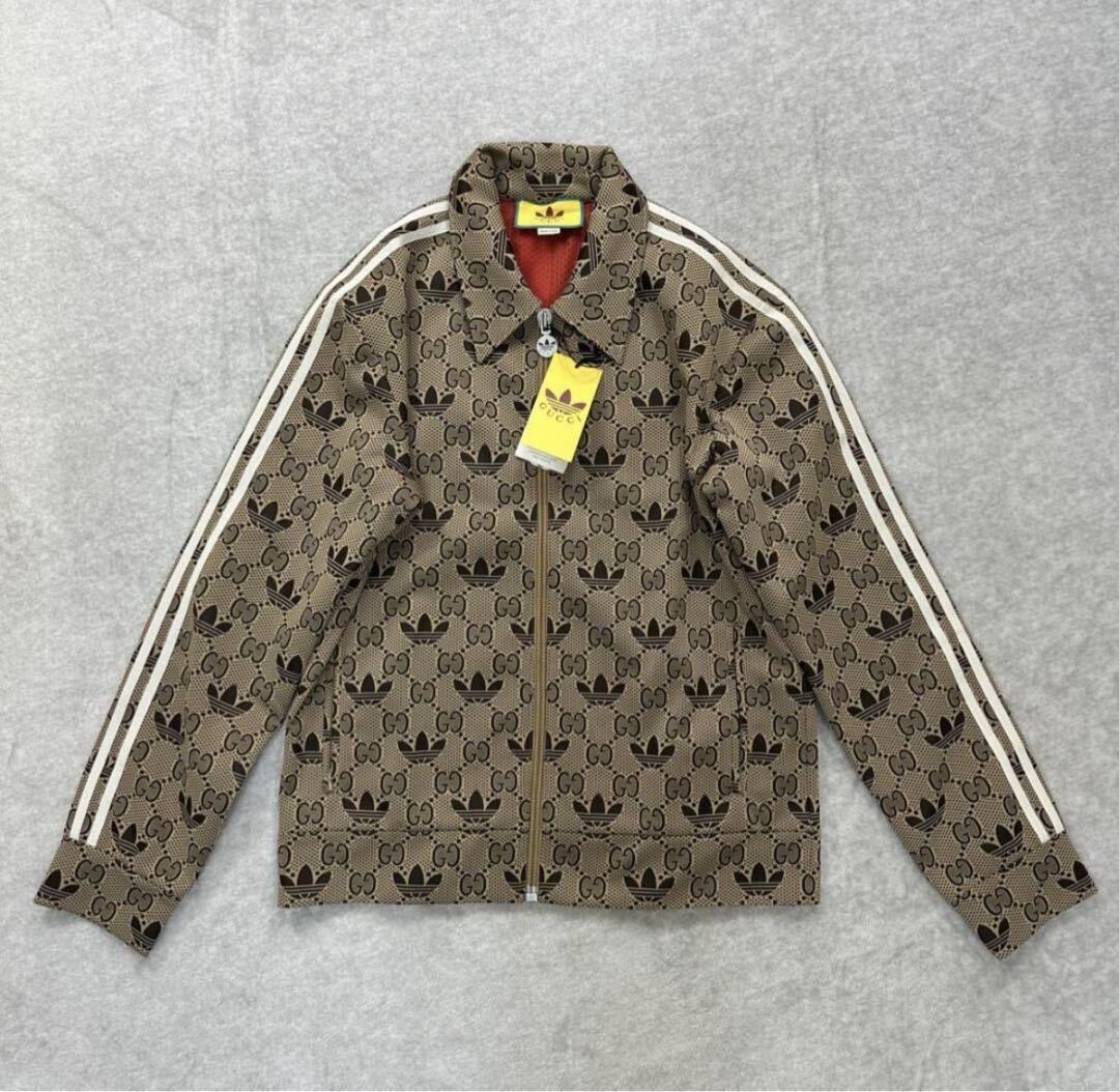 Mサイズ 新品未使用 GUCCI adidas 総柄 ジャケット グッチ Mサイズ 新品未使用 GUCCI adidas 総柄 ジャケット グッチ