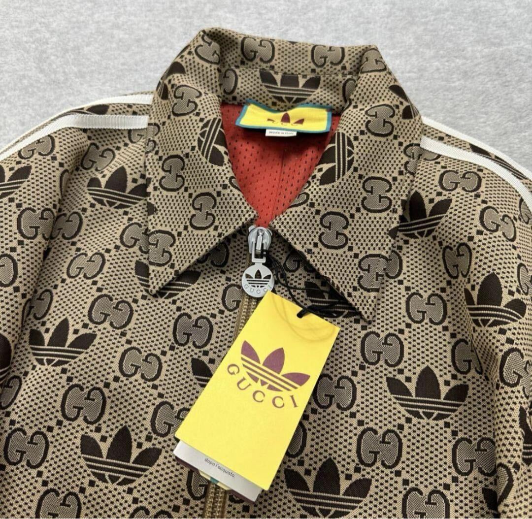 Mサイズ 新品未使用 GUCCI adidas 総柄 ジャケット グッチ Mサイズ 新品未使用 GUCCI adidas 総柄 ジャケット グッチ