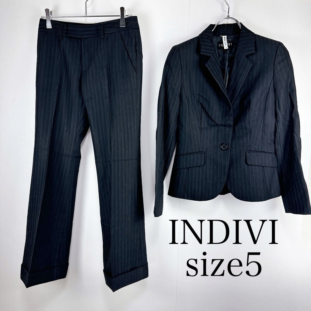 INDIVI インディヴィ サイズ5 パンツスーツ セットアップ INDIVI インディヴィ サイズ5 パンツスーツ セットアップ