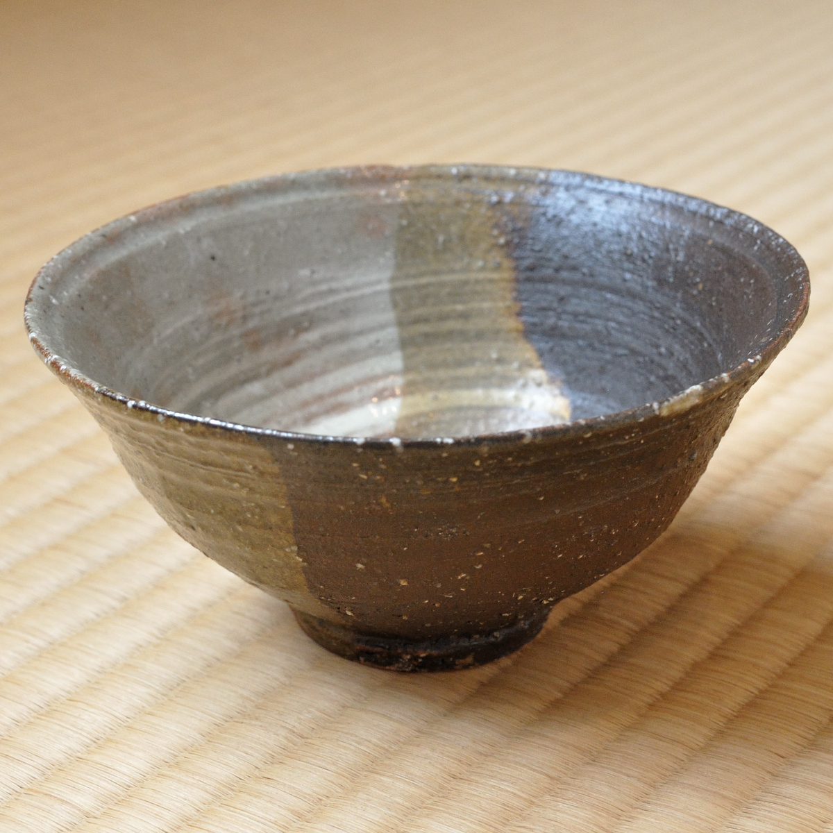 大切な 千漢鳳 片身替わり ) 掛分 掛け分け 人間国宝 韓国 ( 茶碗 伊羅保 その他
