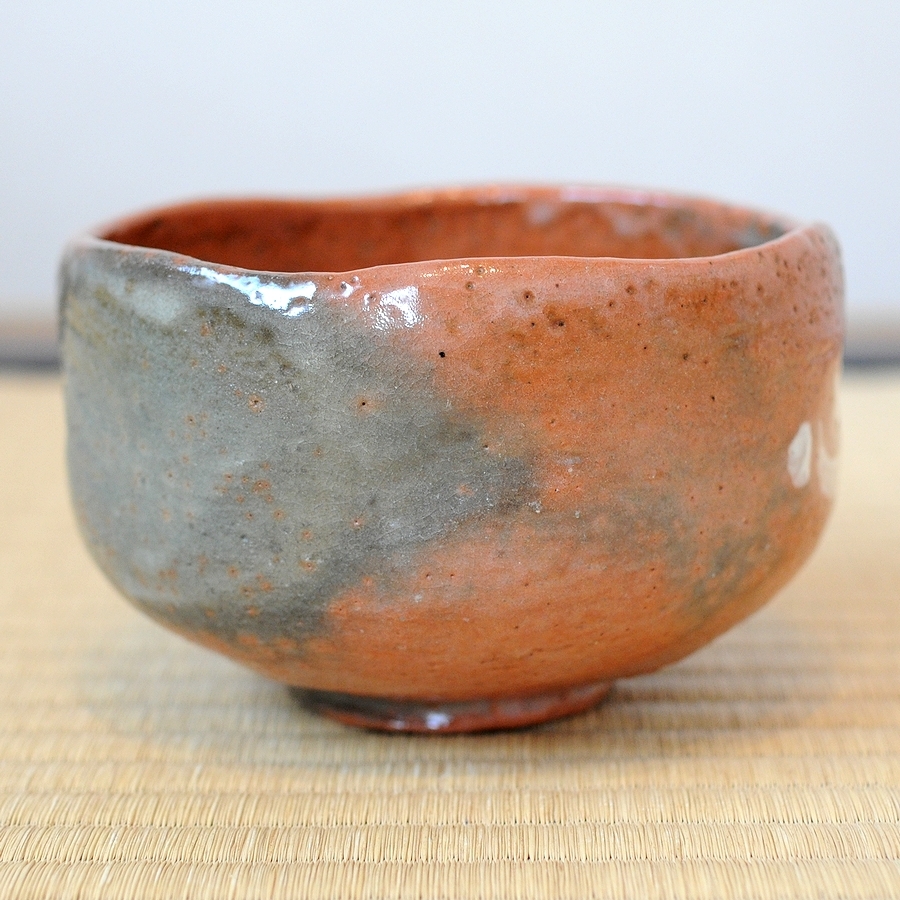 二代 中村道年 赤茶碗 吉田紹清 自筆文字 ( 赤楽茶碗 書付 花押 二代 中村道年 赤茶碗 吉田紹清 自筆文字 ( 赤楽茶碗 書付 花押