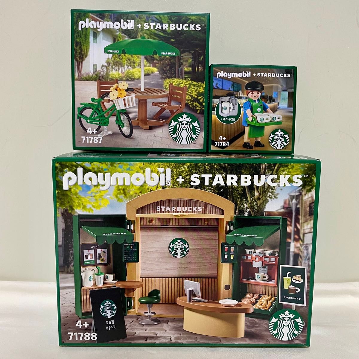 ラスト一点 】韓国限定 スタバ プレイモービル playmobil 3点 ラスト一点 】韓国限定 スタバ プレイモービル playmobil 3点