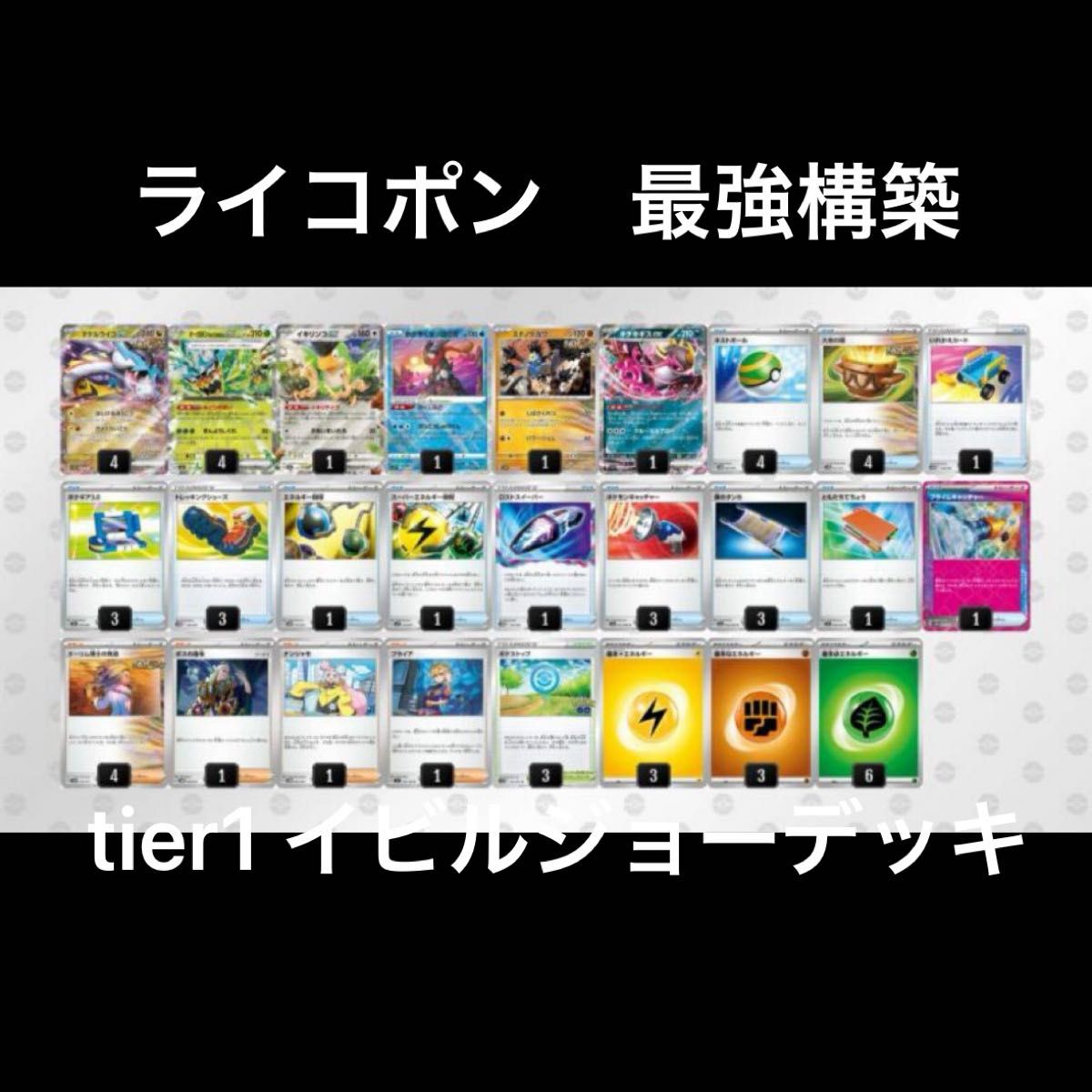 ポケモンカード 構築済みデッキ ライコポン タケルライコデッキ ポケモンカード 構築済みデッキ ライコポン タケルライコデッキ