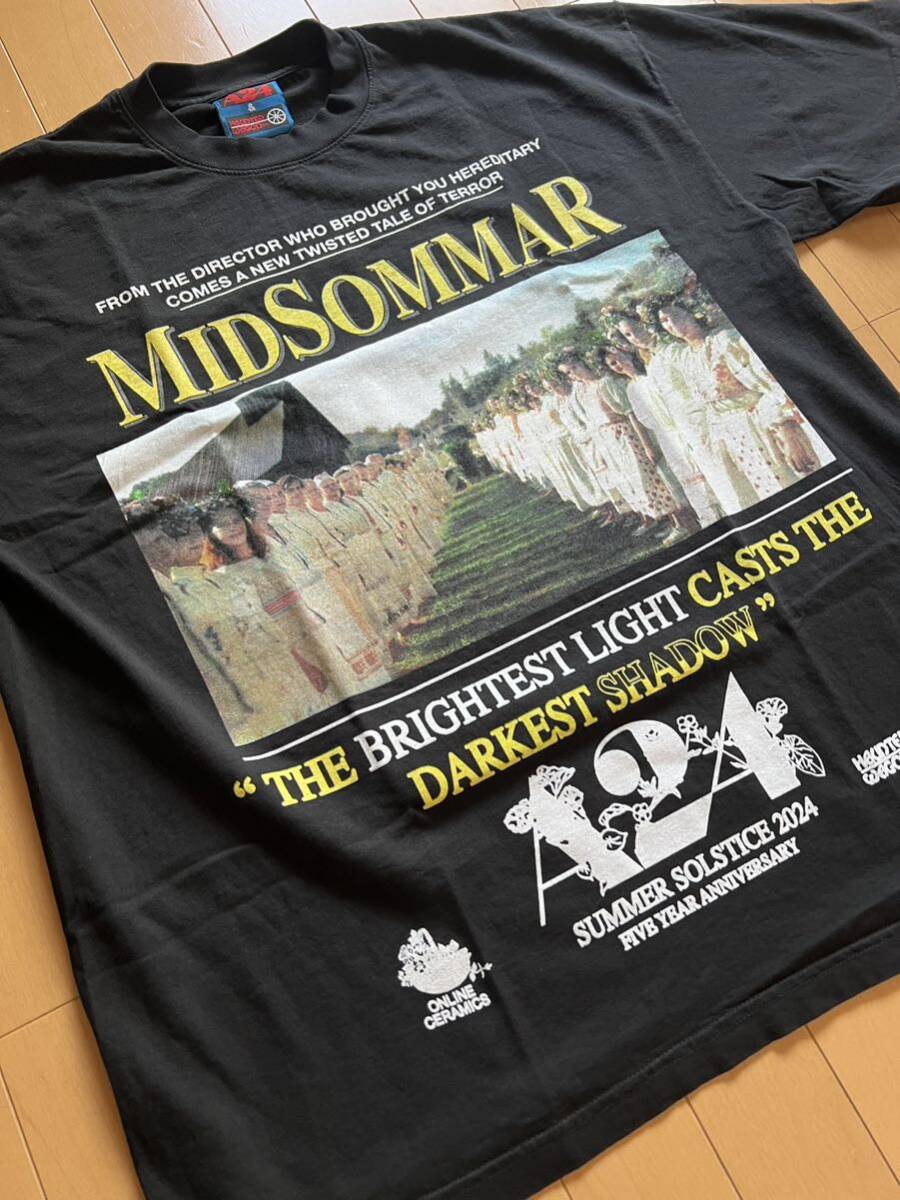 Lサイズ Midsommar Online Ceramics Tシャツ A24 ブラック Lサイズ Midsommar Online Ceramics Tシャツ A24 ブラック