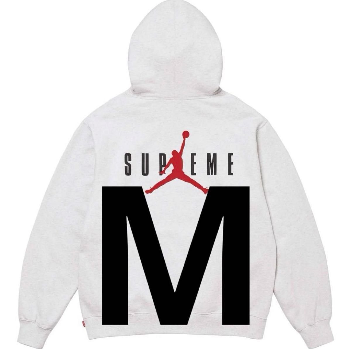 M grey Supreme/Jordan Hooded Sweatshirt グレー パーカー M grey Supreme/Jordan Hooded Sweatshirt グレー パーカー