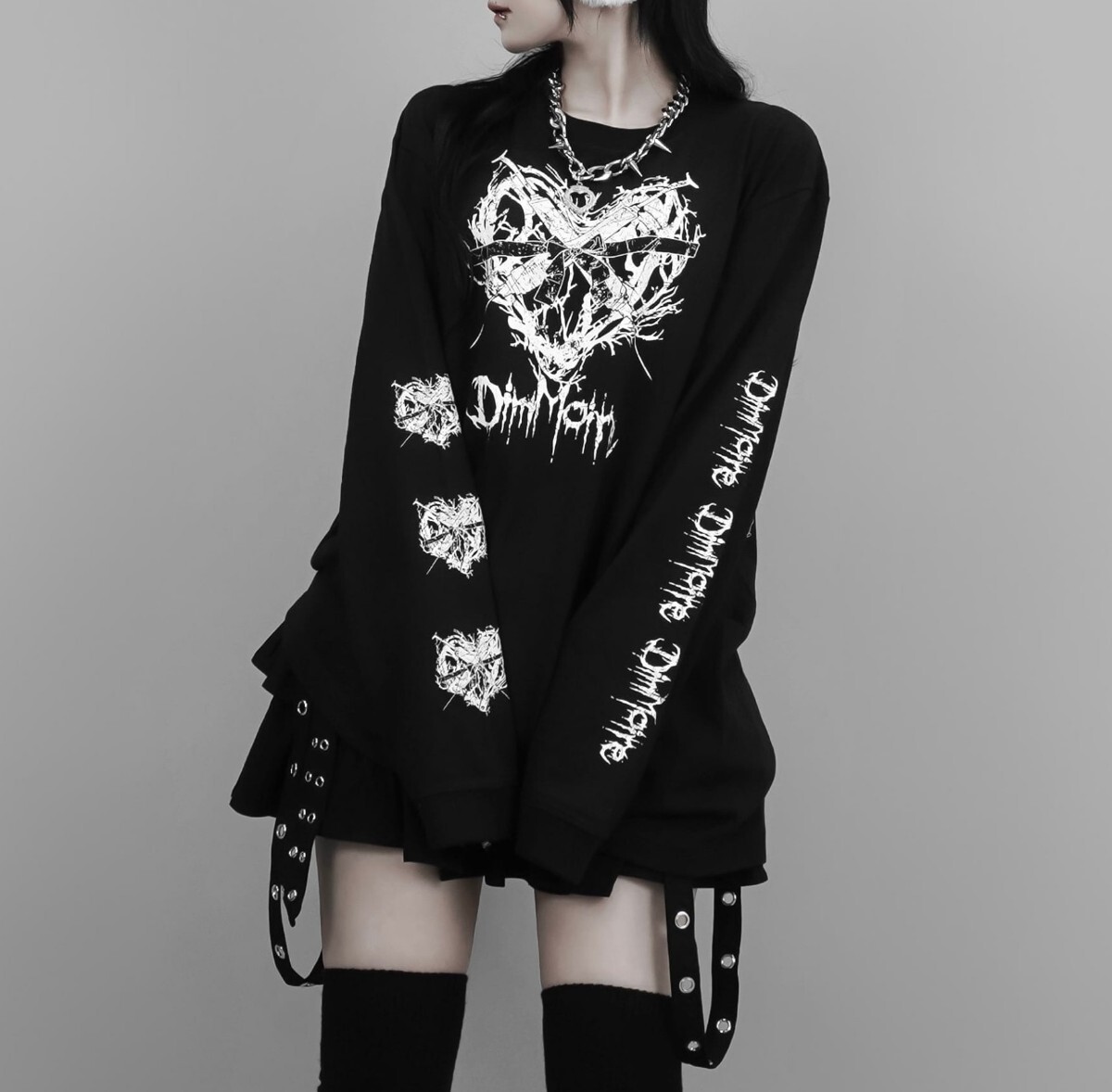 正規品 新品 Sickness ロンT【Black】 DimMoire ディムモアール 正規品 新品 Sickness ロンT【Black】 DimMoire ディムモアール