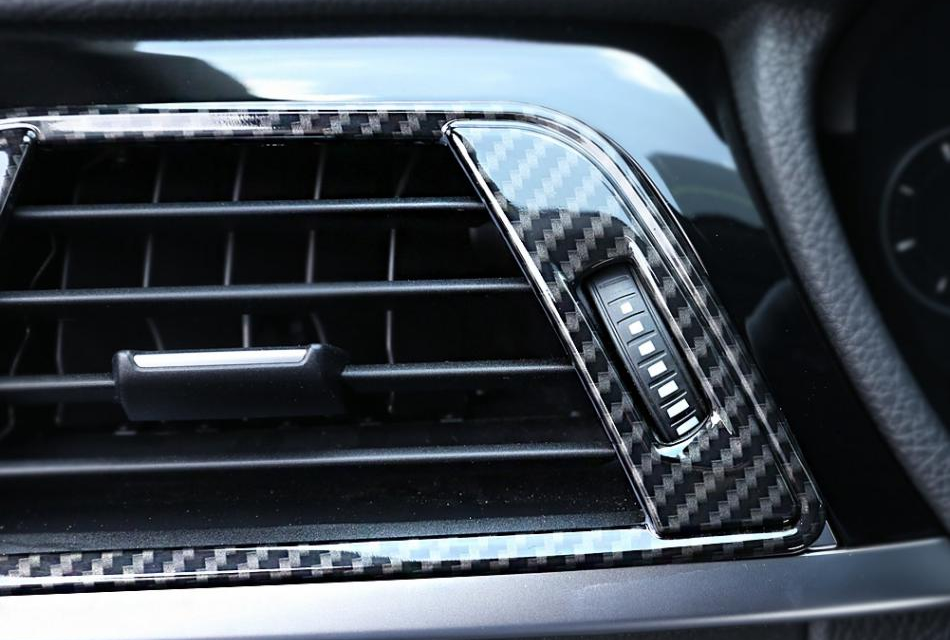 BMW F30系 カーボン調　エアコンパネルカバー 空調パネルガーニッシュ ◎新品未使用 ◎国内在庫発送_画像3