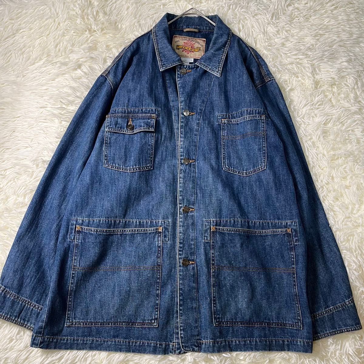 90s カバーオール L デニムジャケット usa古着 ヴィンテージ 90s カバーオール L デニムジャケット usa古着 ヴィンテージ