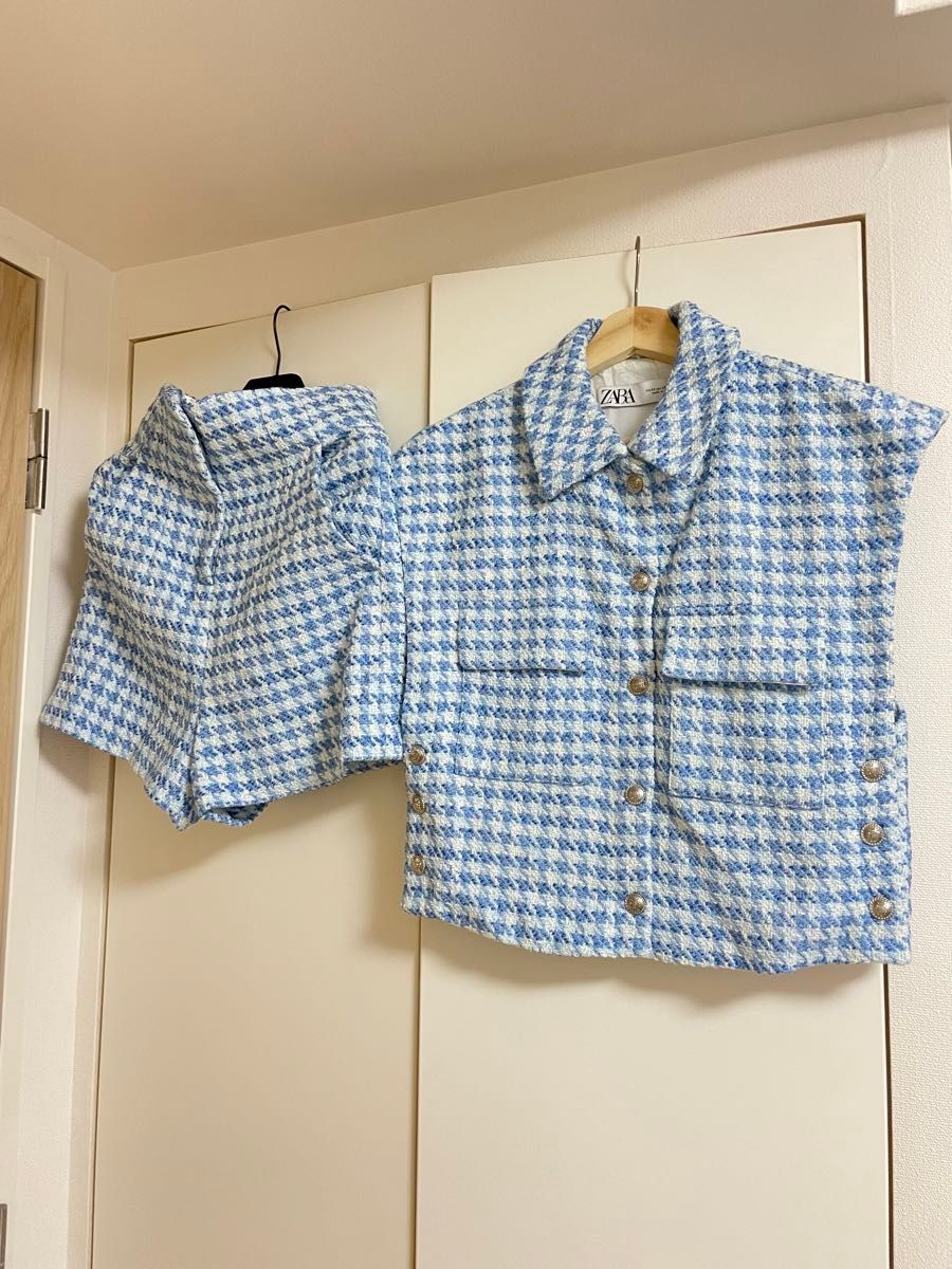 ZARA ツイードセットアップ ギンガムチェック 美品|Yahoo ZARA ツイードセットアップ ギンガムチェック 美品|Yahoo