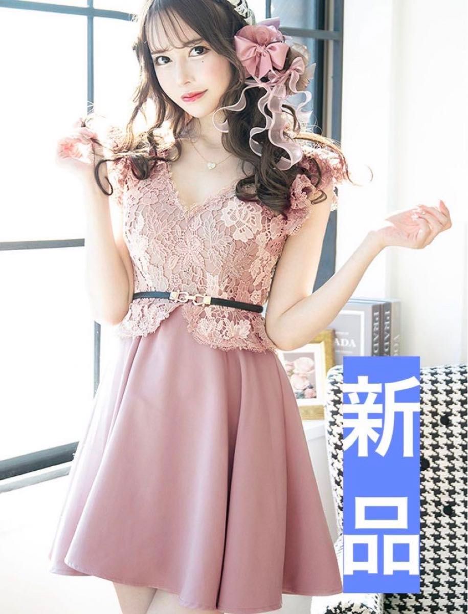Jewels/花柄刺繍レースレイヤードドレス/ベルト付ミニドレス Jewels/花柄刺繍レースレイヤードドレス/ベルト付ミニドレス
