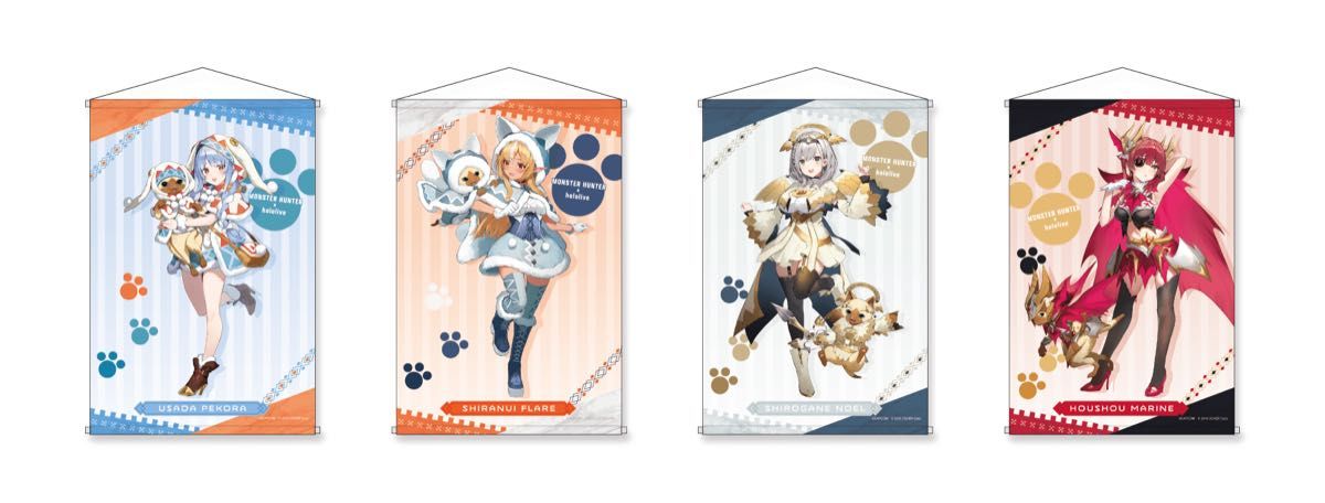 hololive - 【カプとれ限定】モンハン×ホロライブ タペストリー hololive - 【カプとれ限定】モンハン×ホロライブ タペストリー
