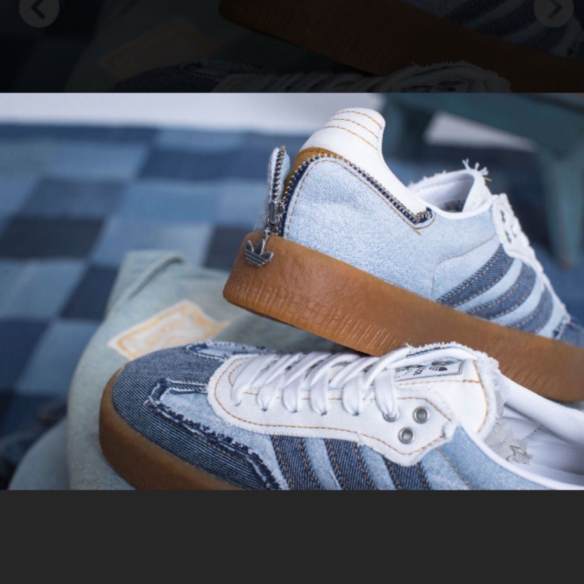 atmos pink別注 adidas Originals Sambae 24 サンバ デニム atmos pink別注 adidas Originals Sambae 24 サンバ デニム
