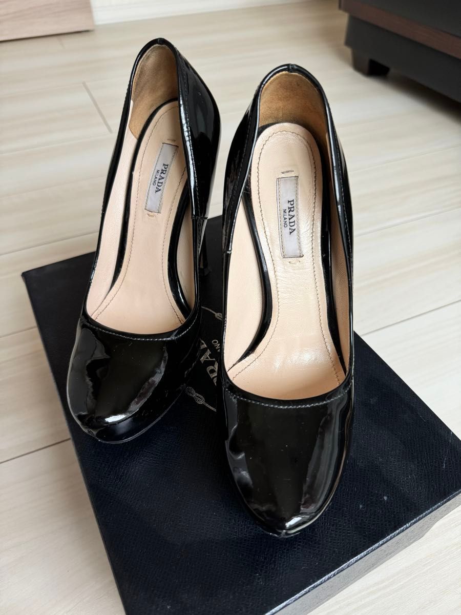 PRADA プラダ パンプス ハイヒール ブラック エナメル|Yahoo PRADA プラダ パンプス ハイヒール ブラック エナメル|Yahoo
