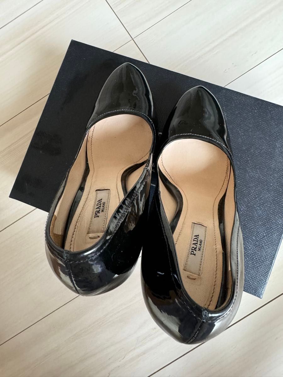 PRADA プラダ パンプス ハイヒール ブラック エナメル|Yahoo PRADA プラダ パンプス ハイヒール ブラック エナメル|Yahoo