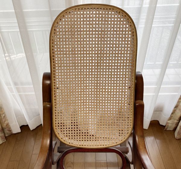 古家具◇ 籐家具 曲木 ロッキングチェア ◇ラタン椅子 古家具◇ 籐家具 曲木 ロッキングチェア ◇ラタン椅子