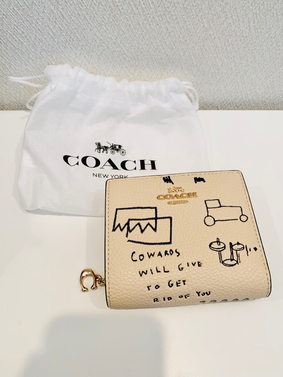 COACH コーチ バスキア 折りたたみ 財布 ウォレット 未使用品 COACH コーチ バスキア 折りたたみ 財布 ウォレット 未使用品