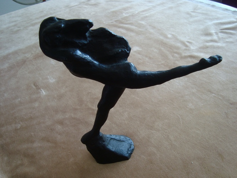 彫刻　ブロンズ　オブジェ　女性　アンティーク