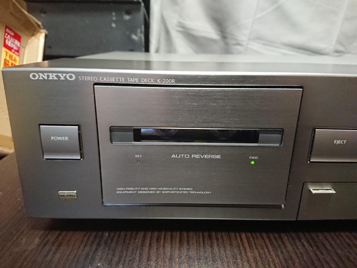 美品メンテナンス整備済みONKYO製ステレオカセットデッキK-200R 美品メンテナンス整備済みONKYO製ステレオカセットデッキK-200R