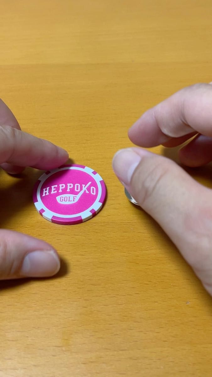 ヘッポコゴルフ マーカー ゴルフマーカー グリーンマーカー マグネットクリップ付き HEPPOKO GOLF カジノ PK1