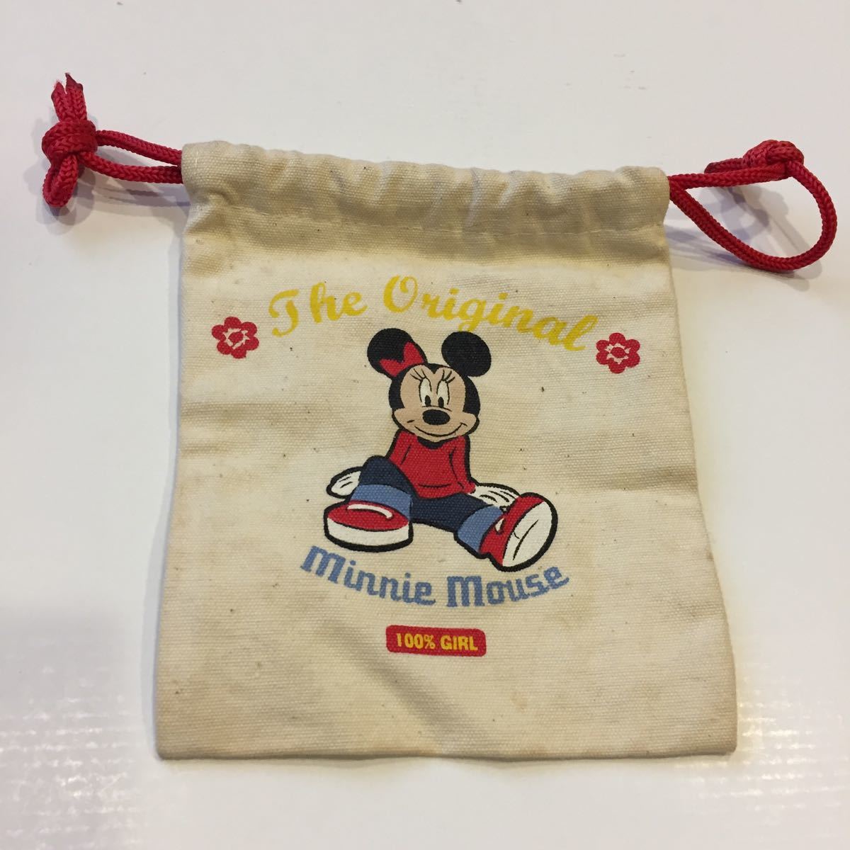 Aucru Com 巾着 Disneystore ディズニーストア ミニーちゃん Minnie Mouse 100 Girl 綿100 Aucru Com 巾着 Disneystore ディズニーストア ミニーちゃん Minnie Mouse 100 Girl 綿100