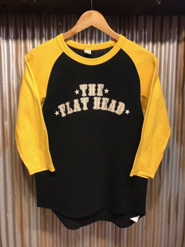 H994LPL メンズTシャツ THE FLAT HEAD フラットヘッド 七分袖 ラグラン ロンT プリント バイカー フライングホイール / S 送料一律520円_画像7