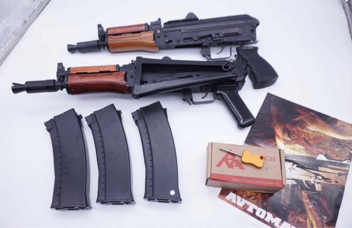 GHK ガスブロ AKS74U 2丁 + マガジン3本 内部カスタムパーツ GHK ガスブロ AKS74U 2丁 + マガジン3本 内部カスタムパーツ