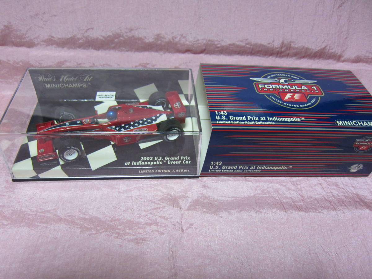 ミニチャンプス 1/43 2003 U.S. Grand Prix at Indianapolis Event Car_画像1