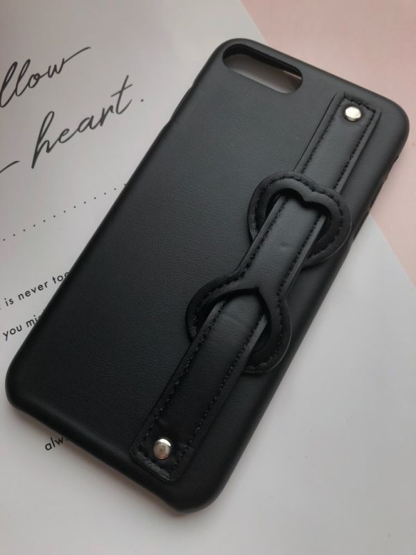 iPhone7plus/8plus Heart belt black black iPhone case iphone7plus case plus new goods postage included 