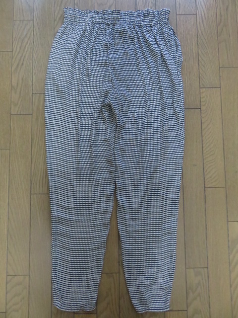 【中古★美品】ZARAザラ薄手チェックパンツ　L_画像7