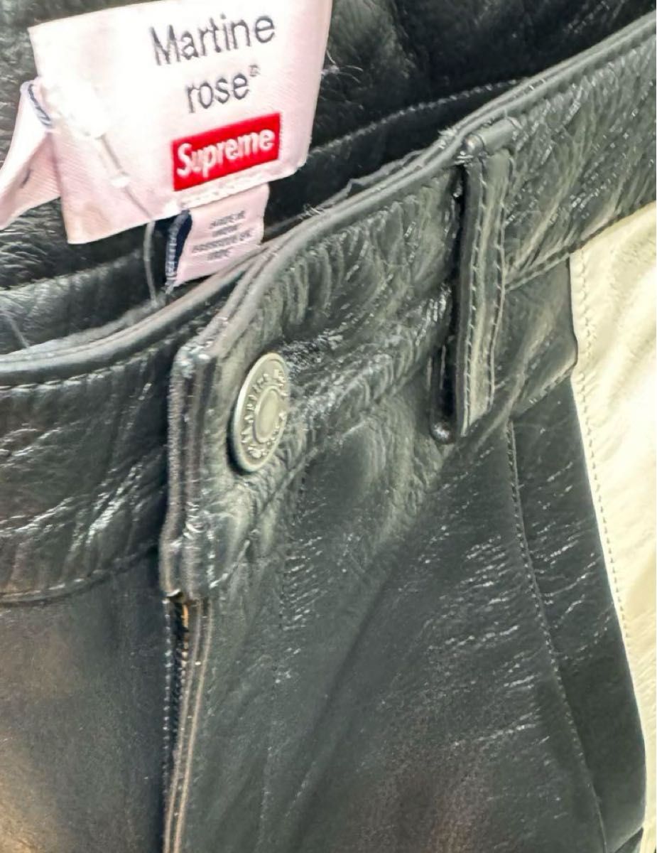 Supreme Martine Rose Leather Pant 広臣登坂着用|Yahoo!フリマ Supreme Martine Rose Leather Pant 広臣登坂着用|Yahoo!フリマ