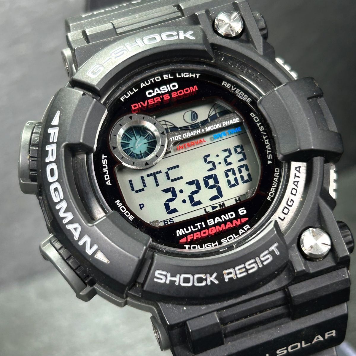 超美品 CASIO カシオ G-SHOCK ジーショック FROGMAN フロッグマン GWF-1000-1JF ブラック 電波ソーラー 腕時計  潜水蛙 200m潜水用防水(FROGMAN)｜売買されたオークション情報、Yahoo!オークション(旧ヤフオク!) の商品情報をアーカイブ公開 -  オークファン（aucfan.com）