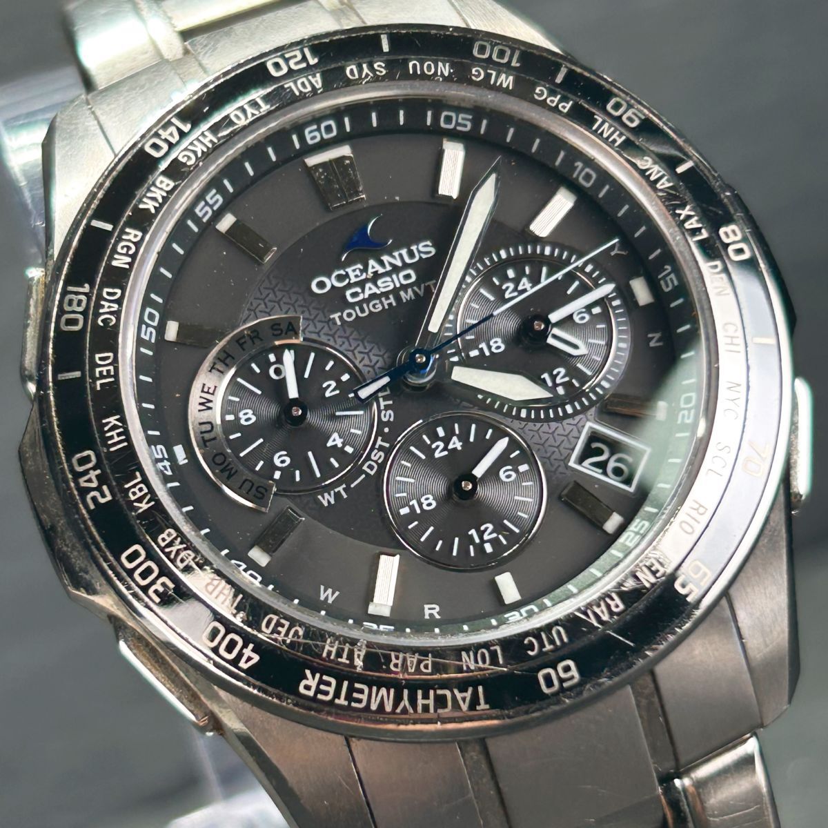 CASIO ソーラー電波時計 OCW-S1200 チタニウム CASIO ソーラー電波時計 OCW-S1200 チタニウム