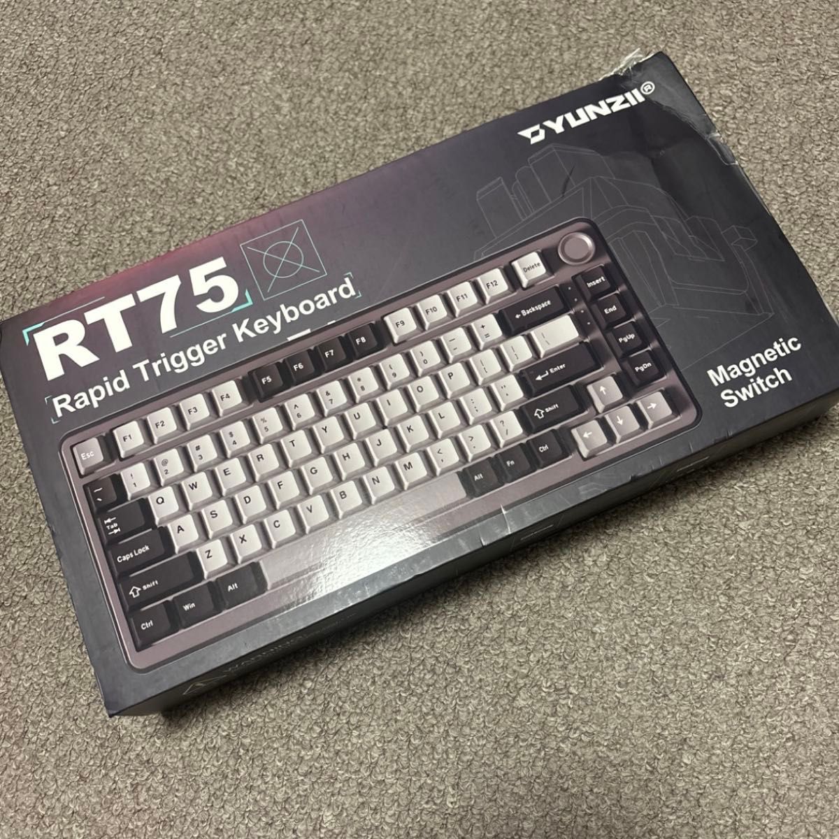 【新品同様定価の約半額】YUNZII RT75 ラピッドトリガー キーボード メカニカル TKL ゲーミング 磁気スイッチ 【新品同様定価の約半額】YUNZII RT75 ラピッドトリガー キーボード メカニカル TKL ゲーミング 磁気スイッチ