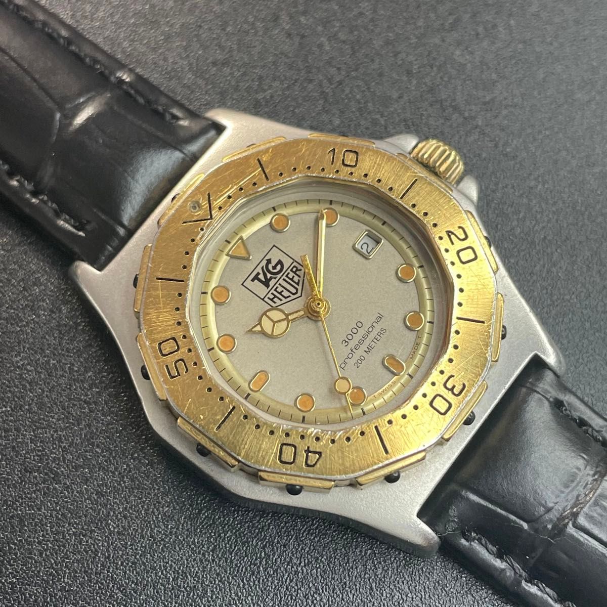 可動 正規品】 タグホイヤー 腕時計 ゴールド コンビ メンズ 可動 正規品】 タグホイヤー 腕時計 ゴールド コンビ メンズ