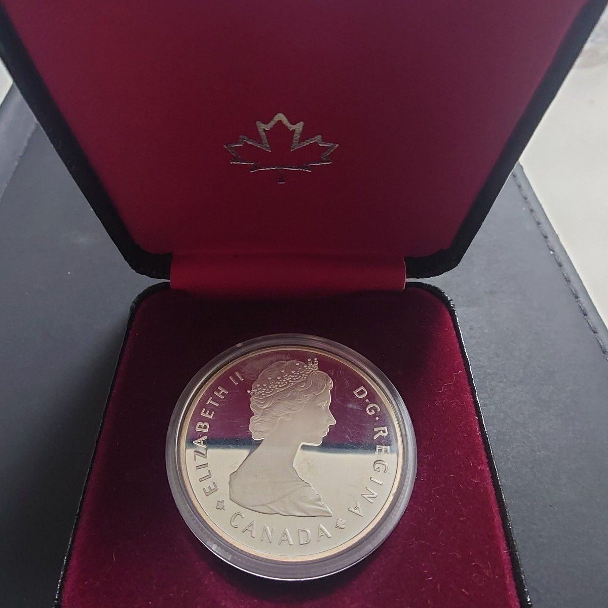 1985年 カナダ銀貨 国立公園開園100周年記念銀貨 1ドルプルーフ