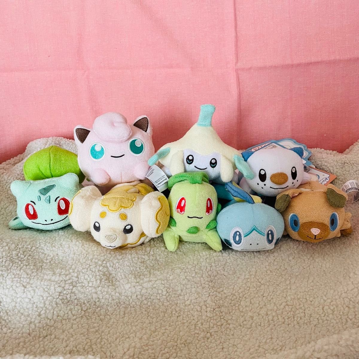 洗えるぬいぐるみ ポケモン チコリータ ミジュマル フシギダネ 洗えるぬいぐるみ ポケモン チコリータ ミジュマル フシギダネ