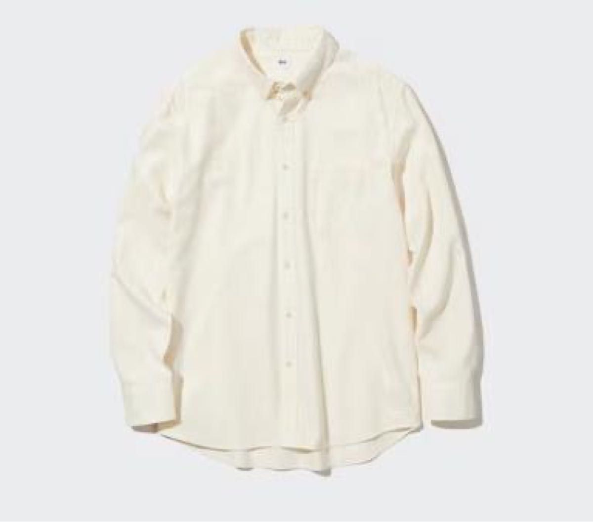 ユニクロ UNIQLO フランネルシャツ/ボタンダウン オフホワイト S ユニクロ UNIQLO フランネルシャツ/ボタンダウン オフホワイト S