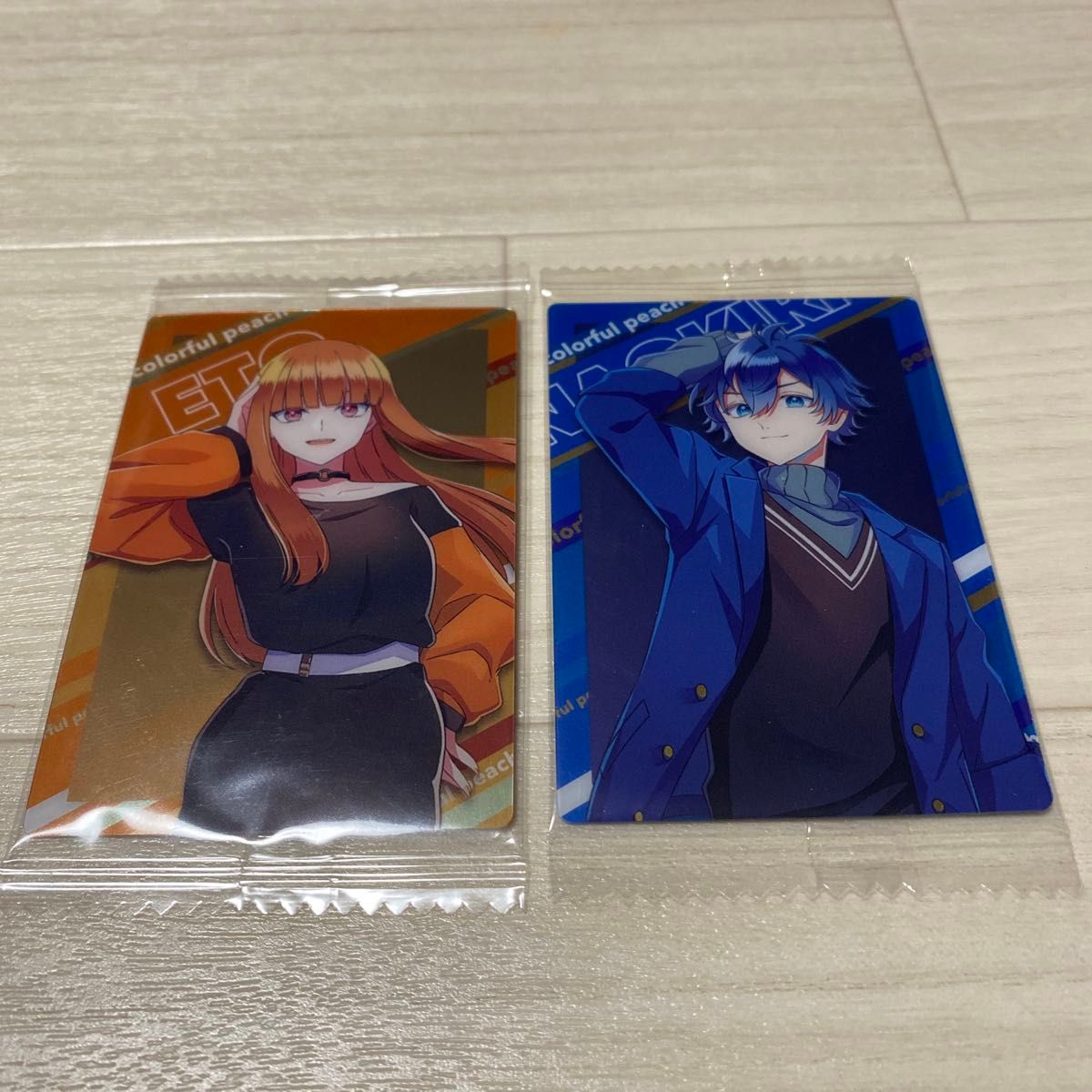 カラフルピーチ ウエハース なおきり えと 2枚セット カード カラフルピーチ ウエハース なおきり えと 2枚セット カード