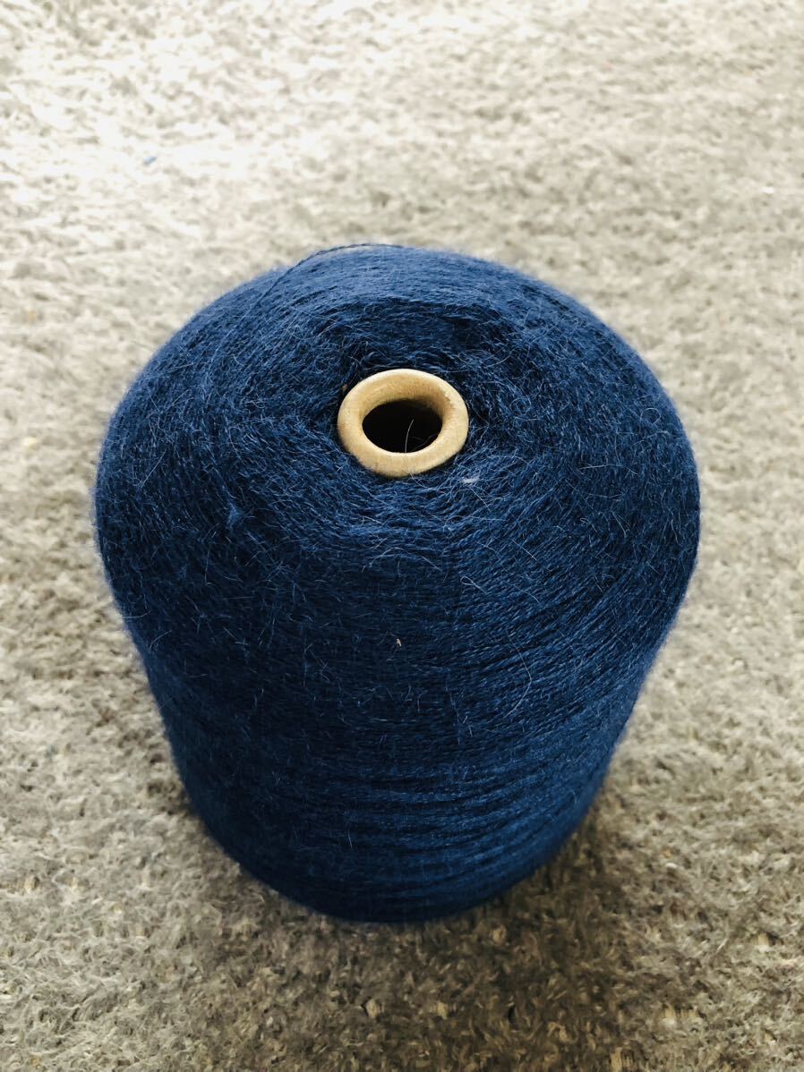 貴重!高級ベビーアルパカ100％　番手2/20【10876 ロイヤルブルー】　　約0.95kg