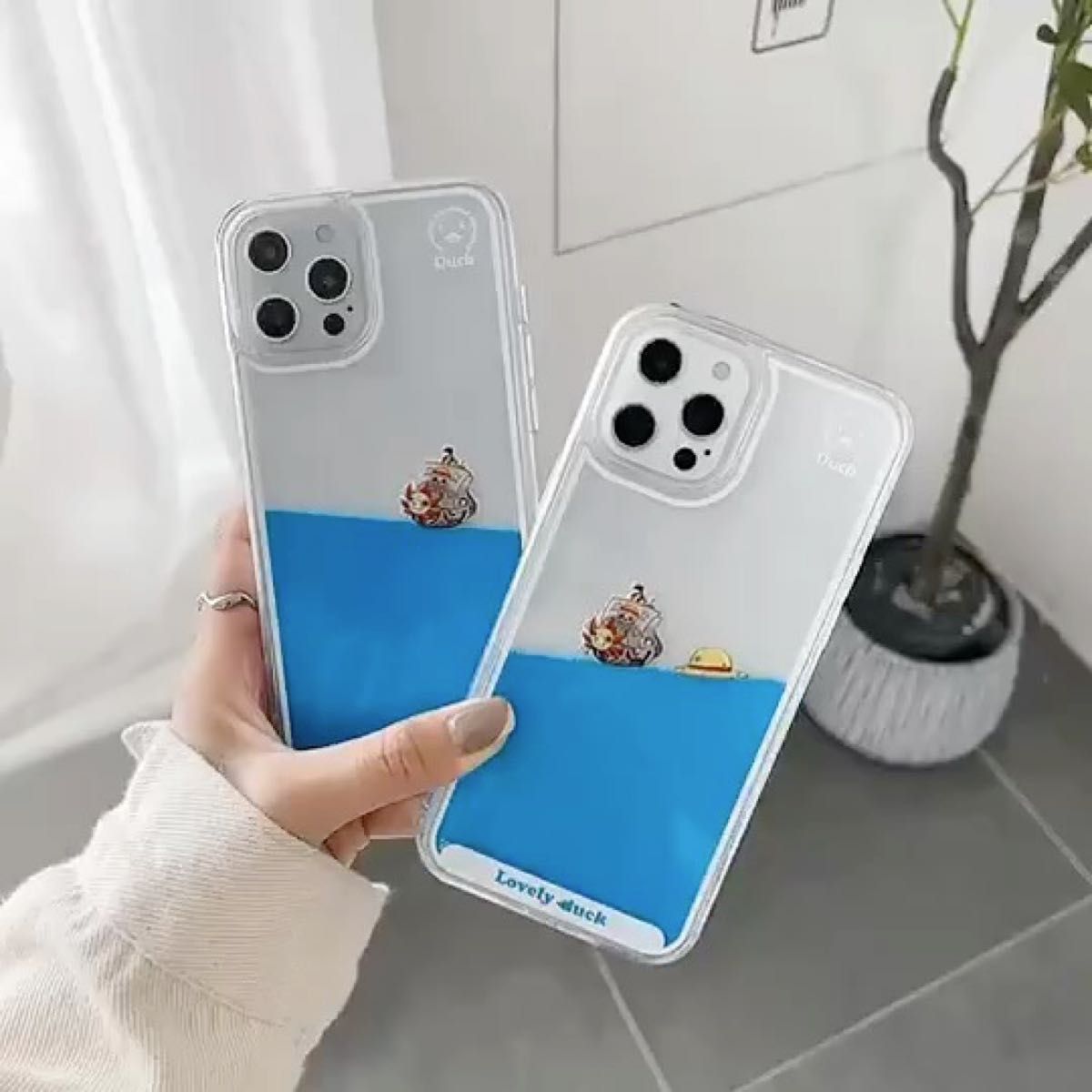 【ONE PIECE】動く!サニー号液体ケース【iPhone6/6s/7/8/SE】⑲