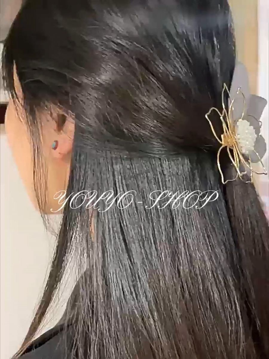 ヘアクリップ 髪留め 結婚式 おしゃれ髪飾り ヘアアクセサリー ヘアクリップ 花 ゴールド ヘアピン パール 結婚式