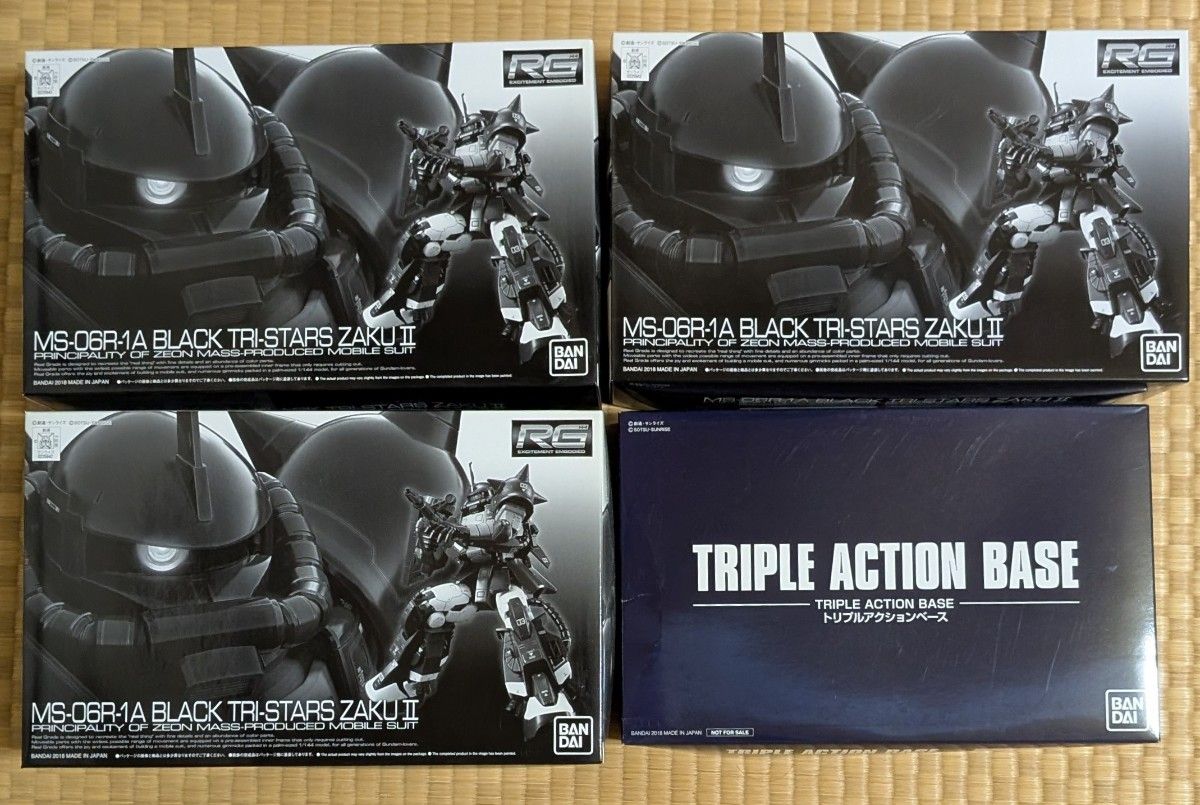 RG 1/144 MS-06R-1A 黒い三連星専用ザクII x3 トリプル RG 1/144 MS-06R-1A 黒い三連星専用ザクII x3 トリプル